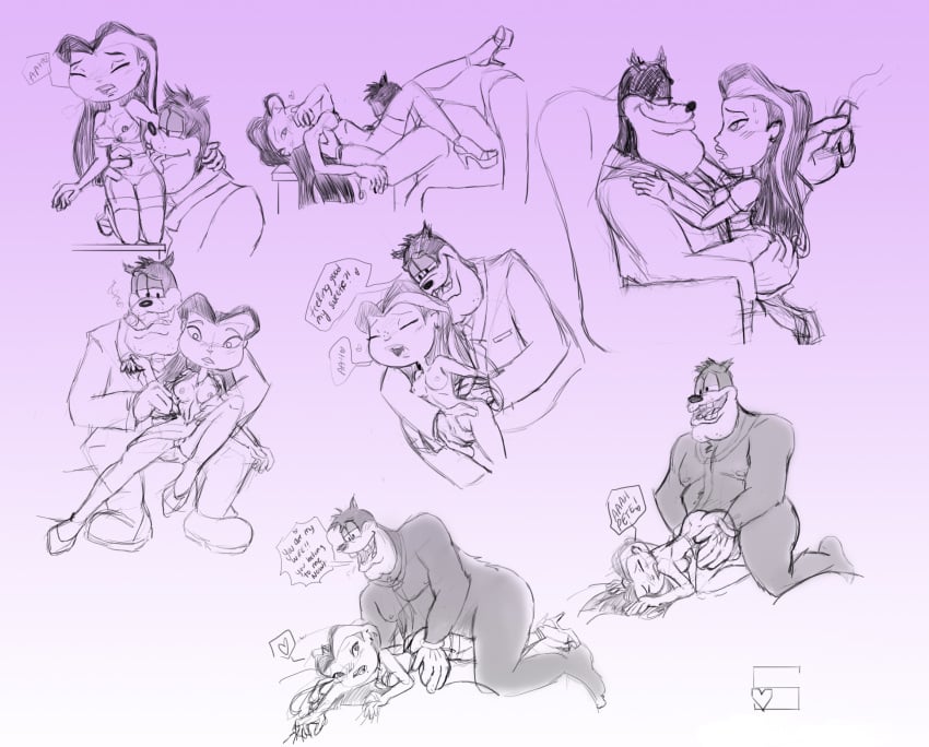 1boy1girl age_difference anthro_on_human anthropomorphic big_body black_fur black_hair cartoon_network chinese_girl crossover cum_inside disney fur furry interspecies juniper_lee mature_male oral penetration pete_(disney) peter_pete_sr. sex size_difference straight the_life_and_times_of_juniper_lee thin_waist young_adult_woman