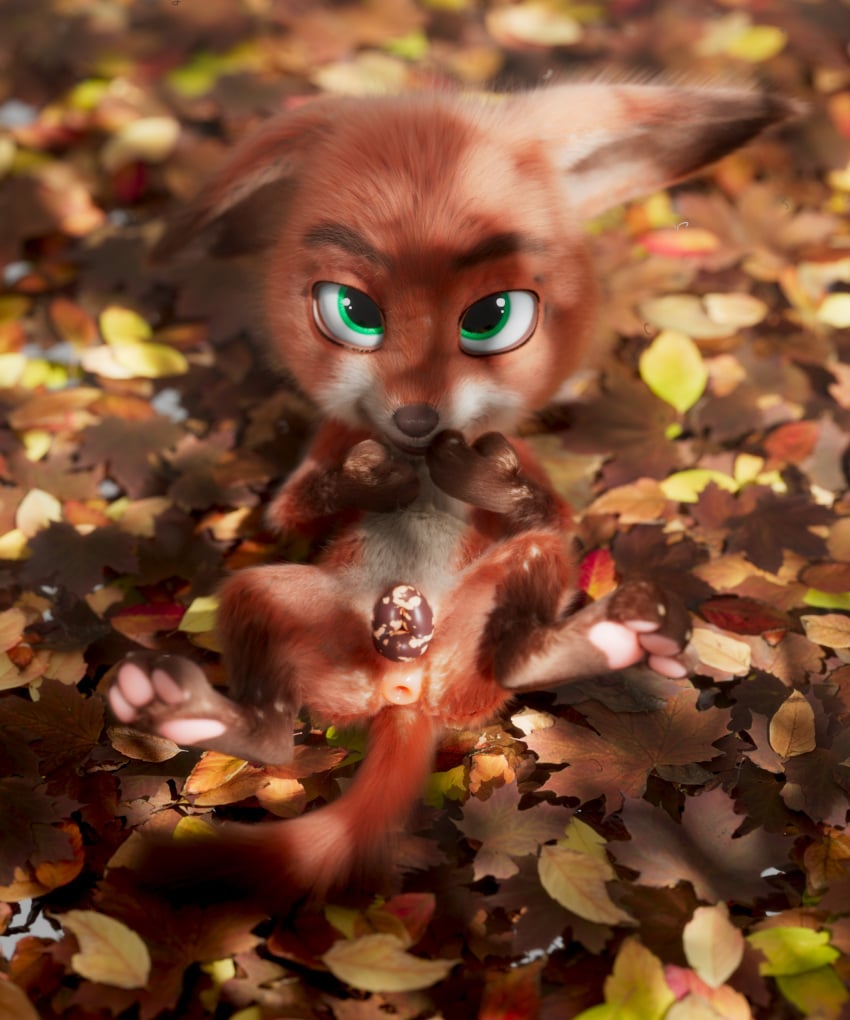 3d_(artwork) absurd_res anatomically_correct animal_genitalia animal_pussy anthro anthrofied anus athletic athletic_anthro autumn belly big_pupils biped black_body black_fur black_tail canine_genitalia canine_pussy cub day detailed digital_media_(artwork) disney feet female flat_chested fur genitals green_eyes hi_res high-angle_view leaf lens_flare looking_at_viewer lying mammal monotone_anus multicolored_body multicolored_fur narrowed_eyes nick_wilde on_back open_anus pawpads paws pink_anus pink_pawpads puffy_anus pupils pussy realistic red_body red_fur red_tail scimunk shadow slim spreading tail tailless two_tone_body two_tone_fur two_tone_pussy two_tone_tail white_belly white_body white_fur young zootopia