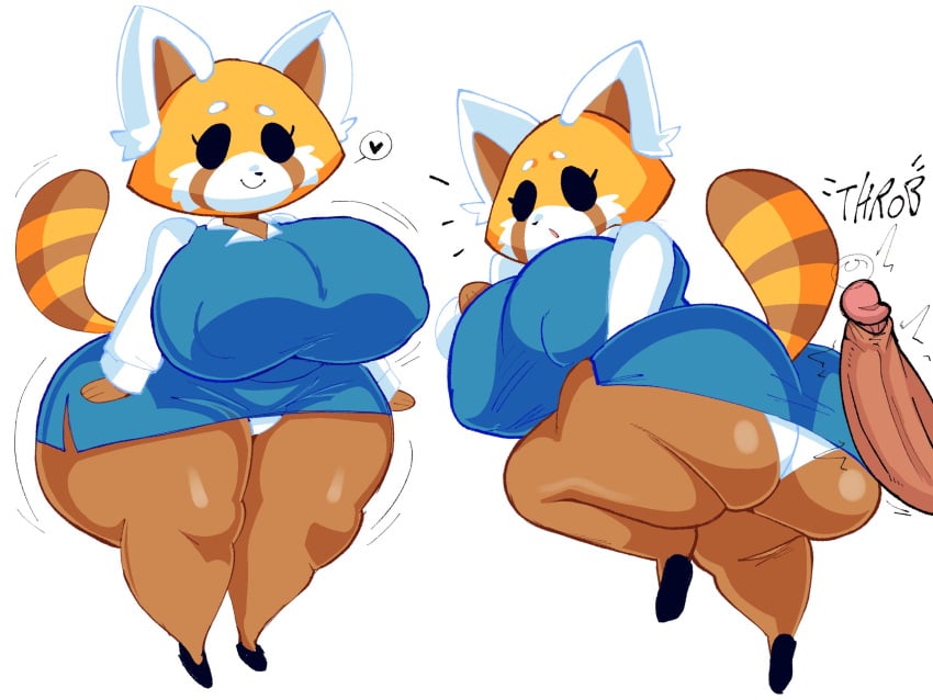 aggressive_retsuko big_ass big_breasts big_penis breasts bubble_butt dork_boi female huge_ass huge_breasts huge_cock lewd_dorky penis retsuko thick_thighs wide_hips