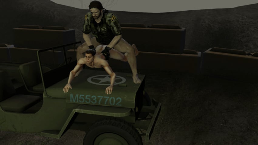 2boys 
3d animated big_boss bottomless doggy_style from_behind gay hands_on_hips male metal_gear metal_gear_solid military military_uniform older_man_and_younger_boy on_car on_car_hood partially_clothed_male_nude_male piers_nivans resident_evil resident_evil_6 sex source_filmmaker yaoi