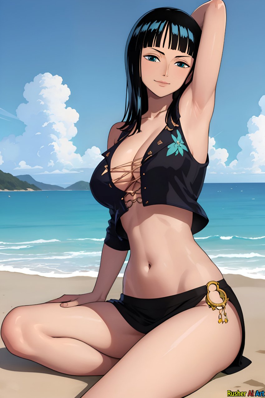 ai_generated female female_only nico_robin one_piece rusher_ai_art