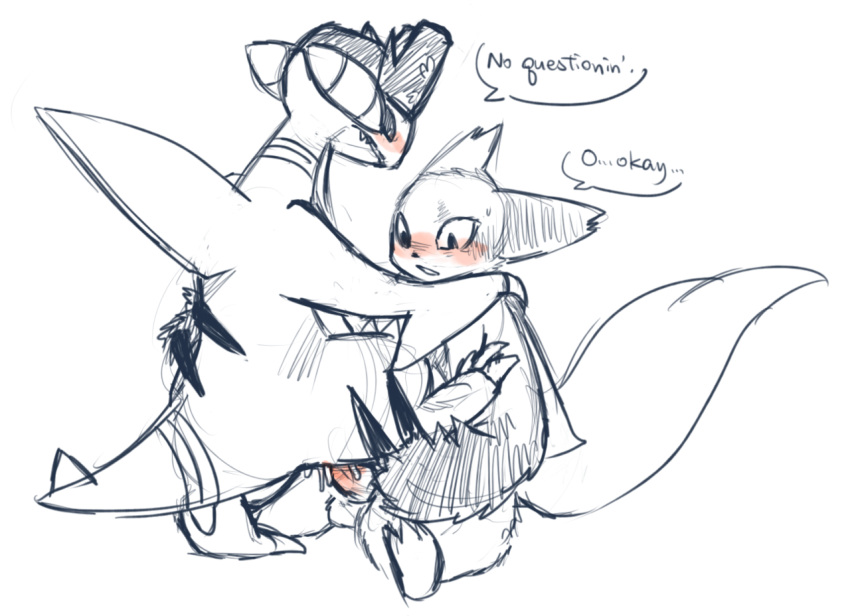 2012 balls blush cum dragon female gabite hat haychel male orgasm penis pirate_hat plain_background pokémon_(species) pokemon pokemon_(species) sex straight zangoose