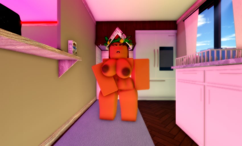 1girls 3d areola areolae big_breasts big_butt breasts masturbating masturbation mistytwist nude pleasure pussy roblox robloxian self_upload solo tagme thighs