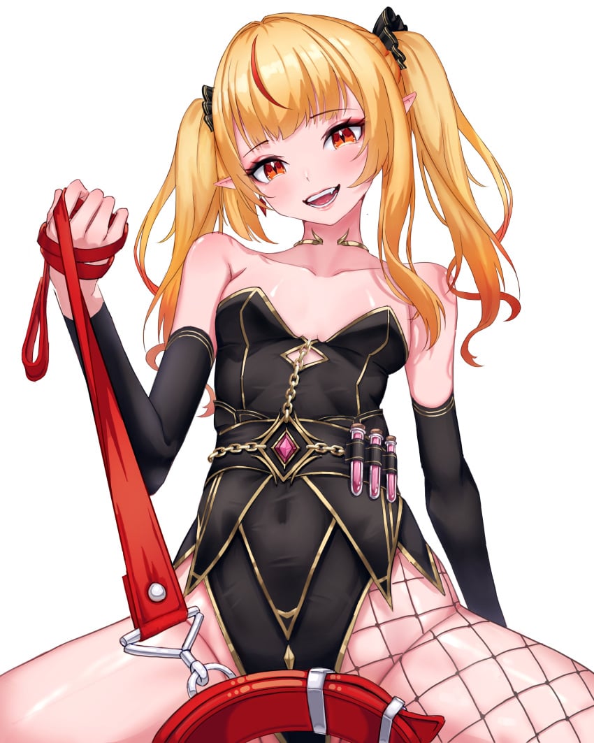 1girls blonde_hair breasts clothed clothing collar eternals_(idol_corp) female female_only femdom idol_corp idol_es leash leash_and_collar leash_pull leashed_pov light-skinned_female light_skin looking_at_viewer lunarisbloom_(artist) pointy_ears pov red_eyes ruby_runeheart simple_background small_breasts solo twintails viewer_pov virtual_youtuber white_background