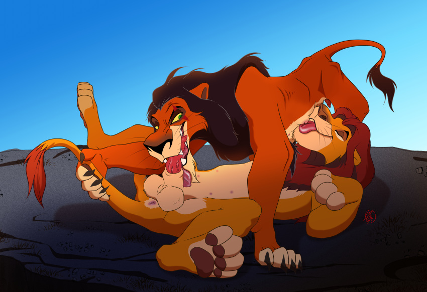 absurd_res anus balls brothers disney fangs felid fellatio feral feral_on_feral furry gay hi_res incest licking lion male male_only mammal mufasa multi_nipple nipple_lick nipples oral pantherine penile penis sasamaru scar_(the_lion_king) sex the_lion_king tongue tongue_out yaoi