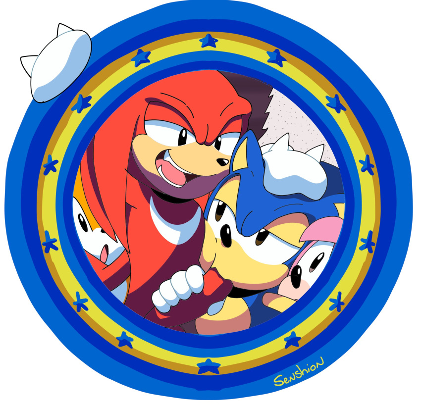 amy_rose blowjob classic_amy_rose classic_sonic classic_tails furry gay hand_on_head knuckles_the_echidna male/male penis senshion sonic_(series) sonic_origins sonic_the_hedgehog sonic_the_hedgehog_(series) tails