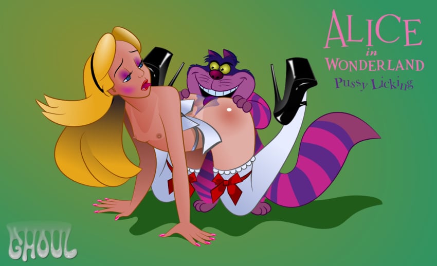 alice_(disney) alice_in_wonderland alice_in_wonderland_(1951_film) alice_liddell cheshire_cat_(disney) disney high_heels lordghoul nipples rimming