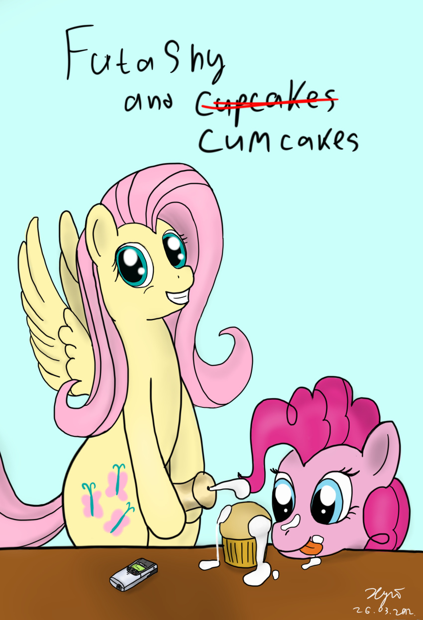 fluttershy_(mlp) friendship_is_magic futanari intersex my_little_pony pinkie_pie_(mlp) smooth_skin xyi