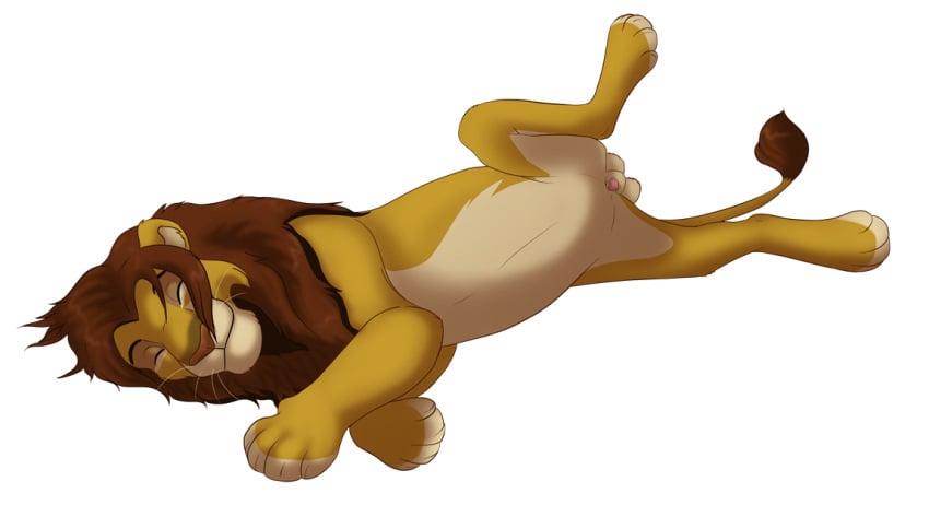 1boy balls disney feline feral lion malaika4 male male_only mammal nude penis sheath solo the_lion_king zilvus