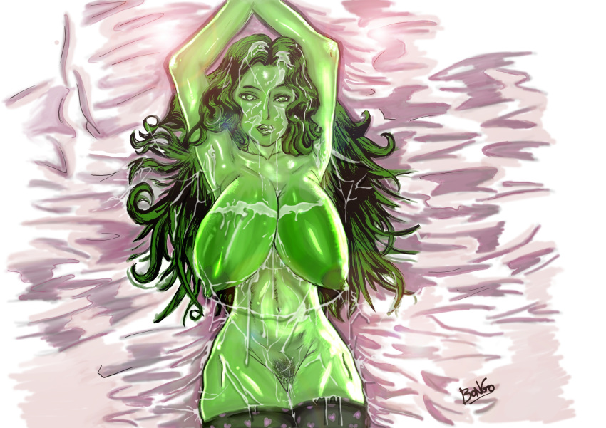 bongo_(artist) green_skin marvel she-hulk tagme