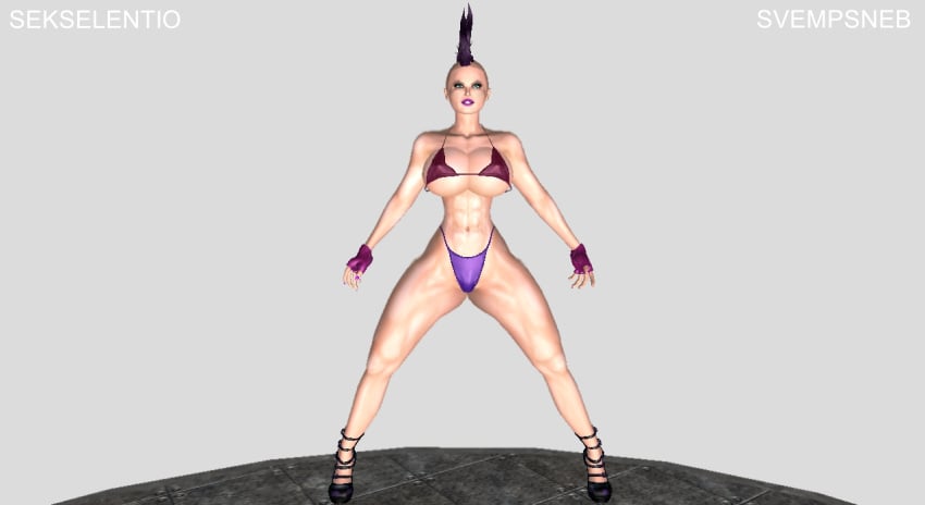 1girls 3d athletic_female big_breasts bimbo clothing female female_only footwear handwear huge_breasts human playa_(saints_row) saints_row saints_row_2 saints_row_iv saints_row_the_third strings svempsneb