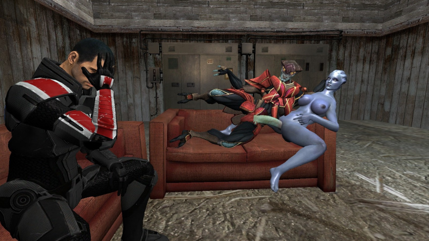 3d asari commander_shepard garry's_mod javik liara_t'soni mass_effect prothean