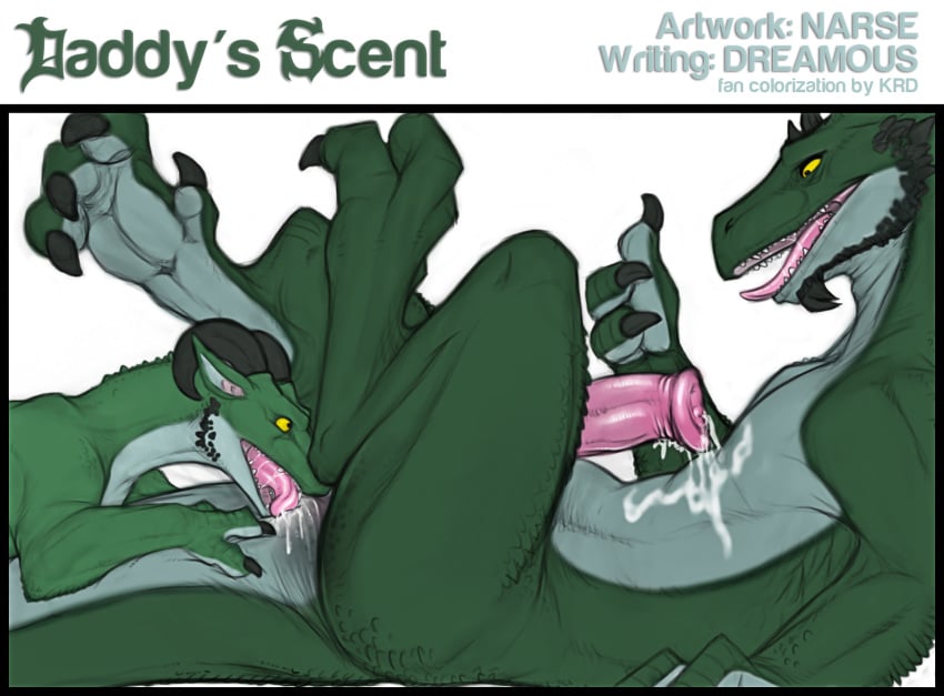 anal anus comic cum daddy's_scent dragon edit father_and_son feral furry gay horsecock incest licking male male_only narse no_humans oral penis rimming saliva scalie tongue yaoi