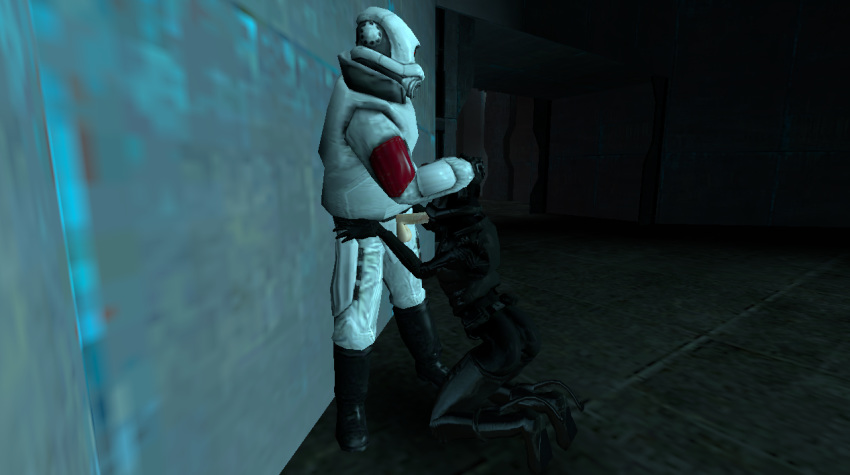 16:9 3d 3d_(artwork) armor backpage clothed clothed_sex clothing combine combine_assassin combine_elite combine_soldier duo female garry's_mod half-life half-life_2 hand_on_head helmet human humanoid indoors inside long_fall_boots male male/female oral oral_penetration oral_sex penetration penis transhuman valve