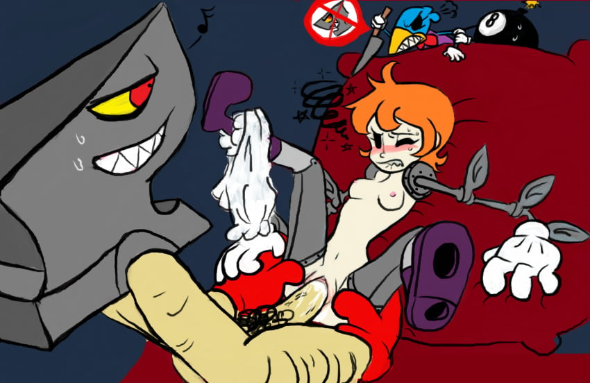 andy_anvil avery_(skullgirls) george_bomb peacock_(skullgirls) skullgirls