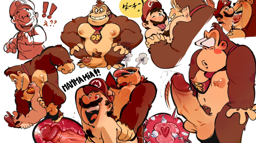 <3_eyes 2boys anal anal_sex anthro anthro_penetrating_human ape balls ballsack big_dom_small_sub blush body_fur breath brown_fur brown_hair chubby_human chubby_male clothing color colored cum cum_in_ass cum_inside doggy_style dominant donkey_kong donkey_kong_(series) duo ejaculation erection facial_hair fluffy_fur foreskin foreskin_folds french_kissing from_behind_position from_front_position fully_retracted_foreskin gay gay_sex gorilla haplorhine hat headgear headwear heart hi_res human human_on_anthro humanoid_penis impregnation intact internal interspecies kissing larger_anthro larger_male lying male male/male male_impregnating_male male_impregnation male_nipples male_only male_penetrated male_penetrating male_penetrating_male male_pregnancy male_pubic_hair mammal manly mario mario_(series) masculine matainfancias mature_male missionary_position mpreg musclegut mustache navel necktie nintendo nude_male on_back ovum pecs penetration penile penile_penetration penis penis_in_ass pregnant pregnant_male primate retracted_foreskin scrotum sex size_difference smaller_human smaller_male smaller_penetrated sperm_cell sperm_meets_ovum testicles tongue tongue_out toony twitter_link uncut veiny_penis video_games white_background x-ray yaoi