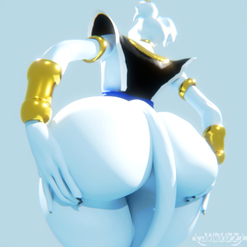 3d anthro anthro_only ass ass_up beerus big_ass bottom_heavy bracelet clothed clothing collar domestic_cat dragon_ball dragon_ball_super felid feline felis fusion huge_ass humanoid jaiblizz jewelry male mammal nude solo solo_focus thick_thighs whirus whis