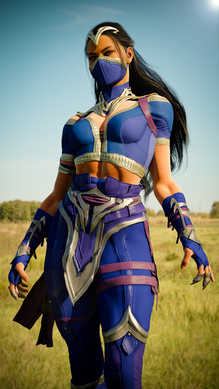 3d_(artwork) abs asian_female blender edenian kitana kitana_(new_era) mortal_kombat mortal_kombat_1_(2023) netherrealm_studios non_nude