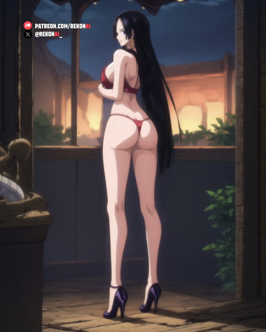 1girls ai_generated ass ass_focus big_ass big_breasts big_butt blue_eyes boa_hancock bubble_ass bubble_butt concerned dat_ass earrings female female female_focus female_only female_protagonist from_behind from_behind_position high_heels huge_ass huge_breasts huge_butt large_ass large_breasts light-skinned light-skinned_female light_skin looking_at_viewer looking_back medium_breasts one_piece pale-skinned_female pale_skin perfect_body rekonai shounen_jump small_waist solo solo_female solo_focus tagme taller_girl thick thick_ass thick_legs thick_thighs thin thin_waist uncensored underwear underwear_only very_long_hair