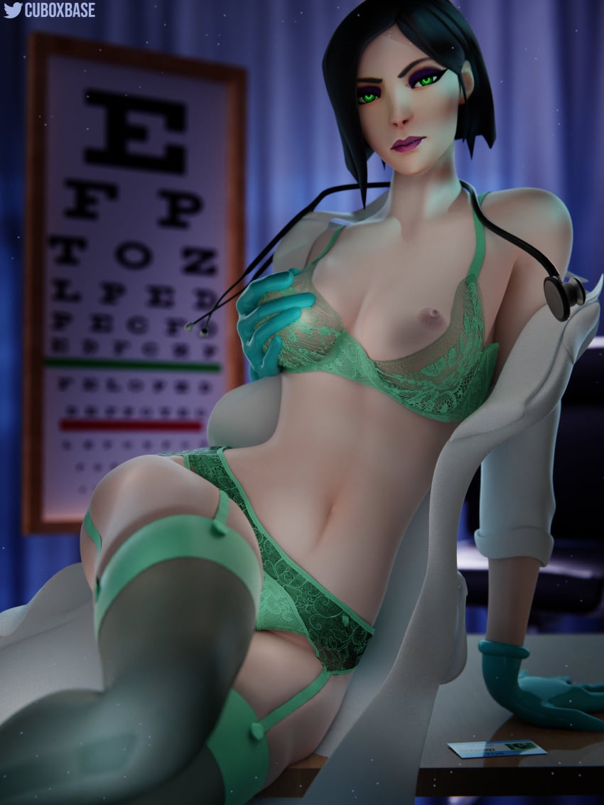 3d cuboxbase lingerie riot_games valorant viper_(valorant)