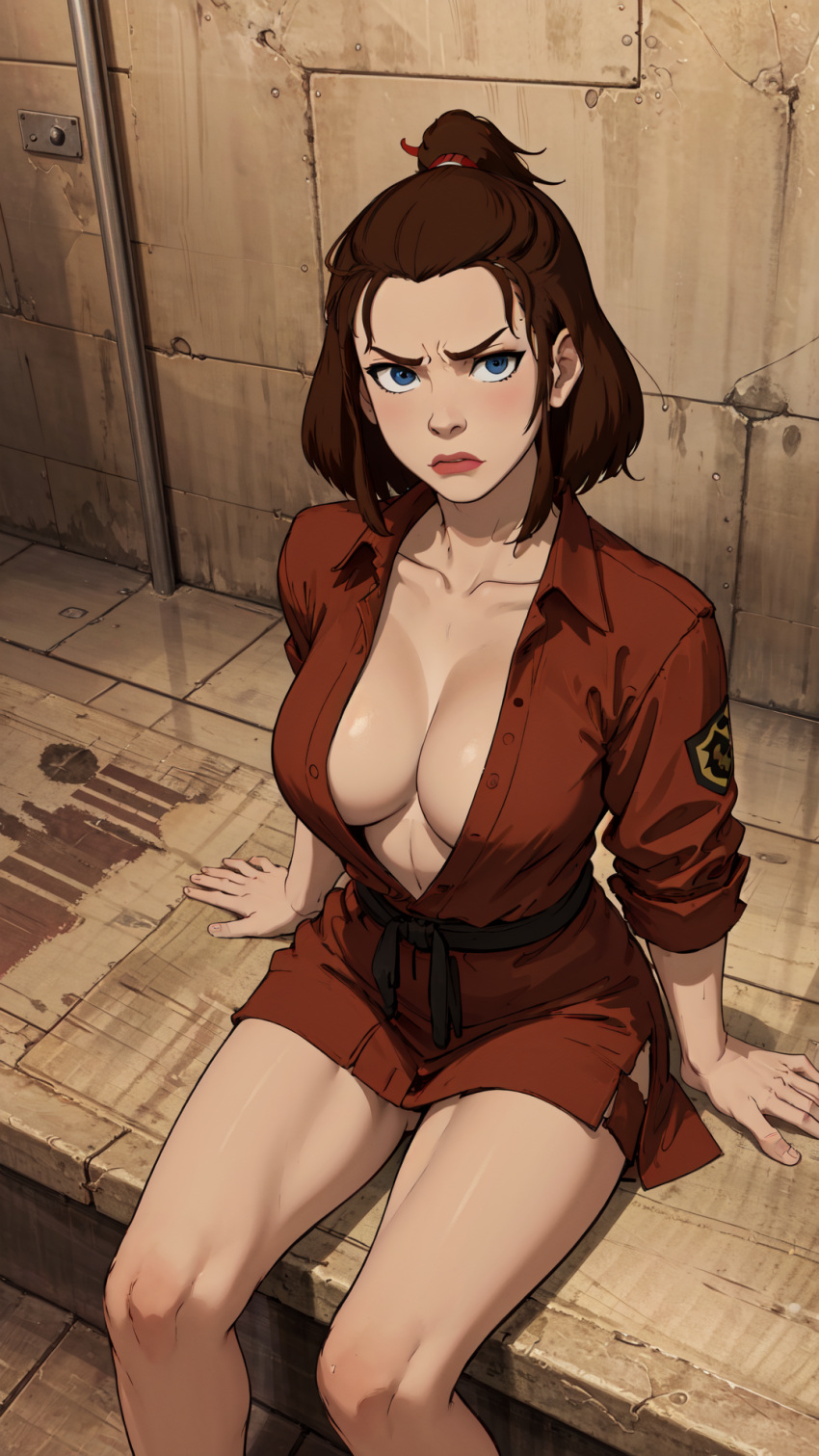 1girls ai_generated avatar_legends avatar_the_last_airbender earth_kingdom female suki