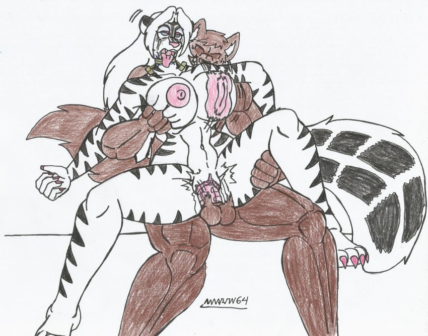 1boy1girl anthro asphyxiation big_breasts big_hips blue_eyes bouncing_balls bouncing_breasts brown_body brown_fur corpse dead_eyes death dog_humanoid empty_eyes evil_smile eyeshadow female_death furry garrote grabbing_breasts makeup_running male/female male_penetrating_female marlon64 mascara murder naked necrophilia open_mouth pussy_juice rape rolling_eyes saliva_trail skunk_girl snuff teasing traditional_drawing_(artwork) vaginal_sex white_background white_body white_fur white_hair zig_zag