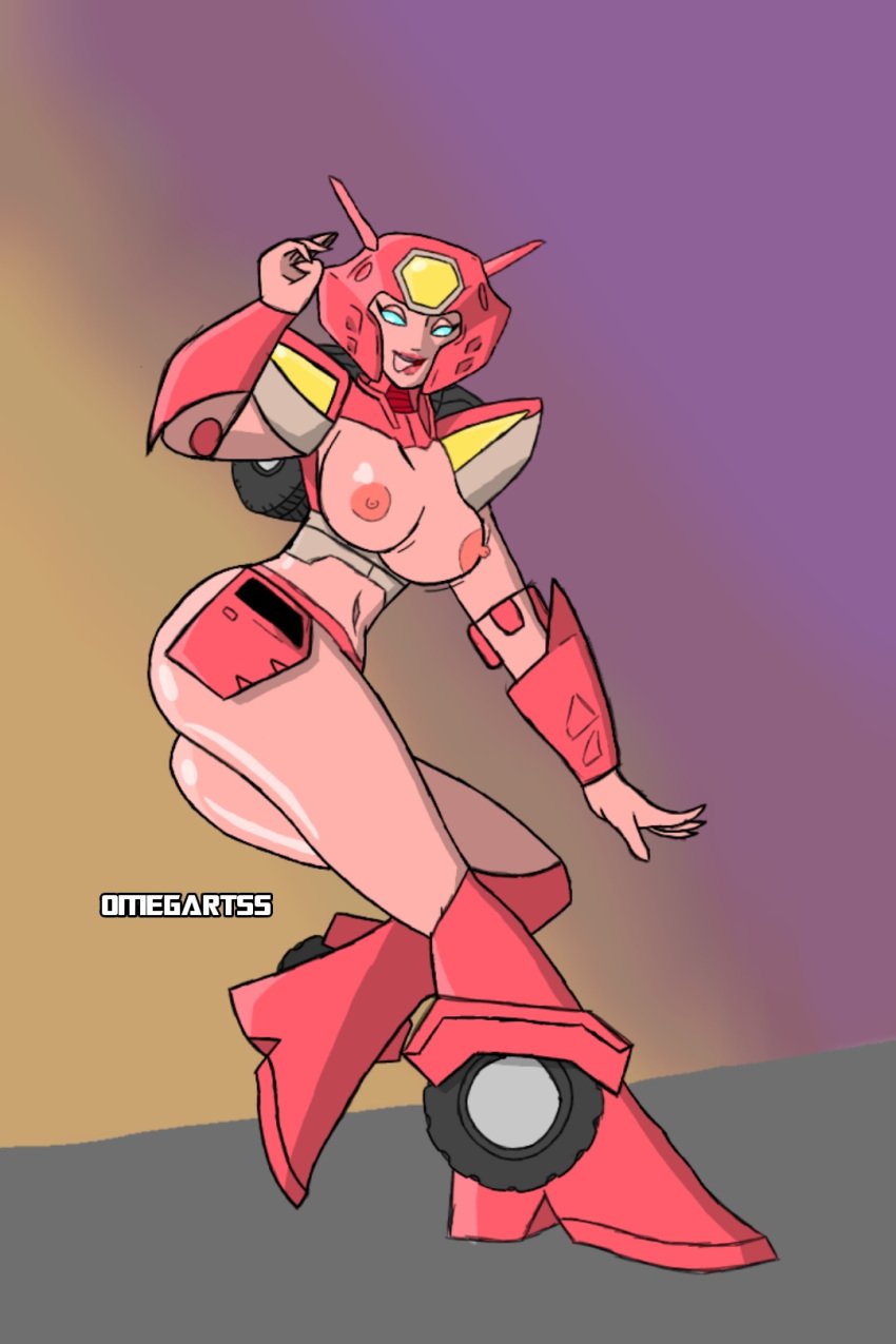 alien alien_girl alien_humanoid big_breasts elita_1 elita_one omegart55 pink_skin robot robot_girl robot_humanoid transformers transformers_earth_spark