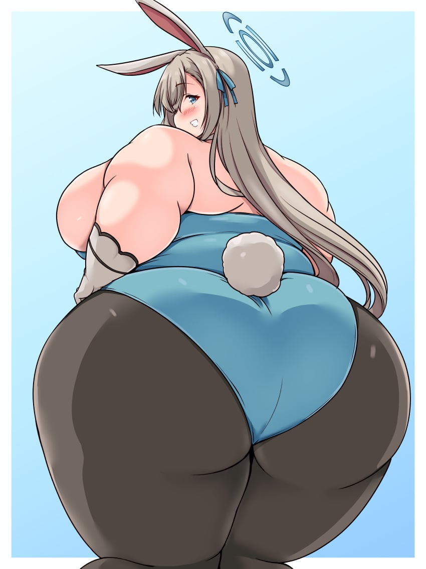 1girls 2024 absurd_res ass asuna_(blue_archive) asuna_(bunny)_(blue_archive) asuna_(bunny_girl)_(blue_archive) bbw blonde_hair blue_archive blue_eyes breasts bunny_ears bunny_girl bunny_tail bunnysuit chubby chubby_female cleaning_&_clearing_(blue_archive) curvaceous curvy female female_focus halo hips huge_ass huge_breasts kurocaze long_hair looking_at_viewer looking_back millennium_science_school_student plump solo solo_female solo_focus thick_thighs thighs voluptuous wide_hips