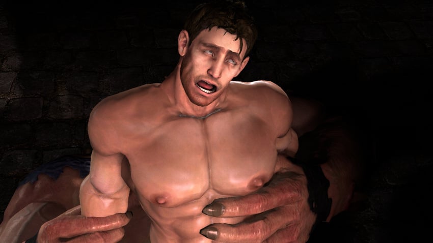 3d 3d_(artwork) 3d_model bad_end broken_rape_victim brown_eyes brown_hair capcom chris_redfield defeat_sex defeated_hero dominant_monster flaccid flaccid_cock flaccid_penis flaccid_while_penetrated fucked_into_submission fucked_senseless game_over game_over_rape gay gay_anal gay_domination gay_sex hero_defeated lifted_by_another male/male male_focus male_only male_penetrated male_penetrating male_penetrating_male manhandled manhandling monster_on_human muscles muscular muscular_male rape raped_by_enemy raped_by_monster resident_evil submissive_human timetorespawn used_like_a_toy