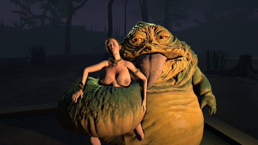 3d clenched_teeth constriction gritted_teeth hutt jabba_the_hutt large_breasts princess_leia_organa sfm slave_bikini slave_collar slave_leia slave_outfit slavegirl squeezing star_wars struggling struggling_prey submission submissive_female tail tail_around_waist tongue_out wrapped wrapped_up