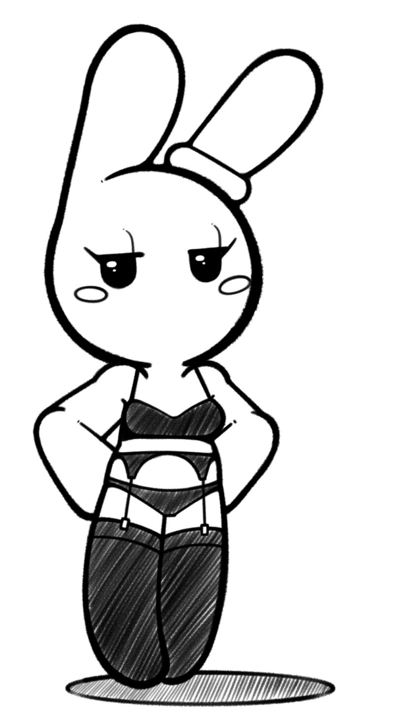 anthro breasts bunny_maloney candy_bunny erotic_costume furry rabbit rabbit_girl stripper stripper_clothes tagme thehenwithatie