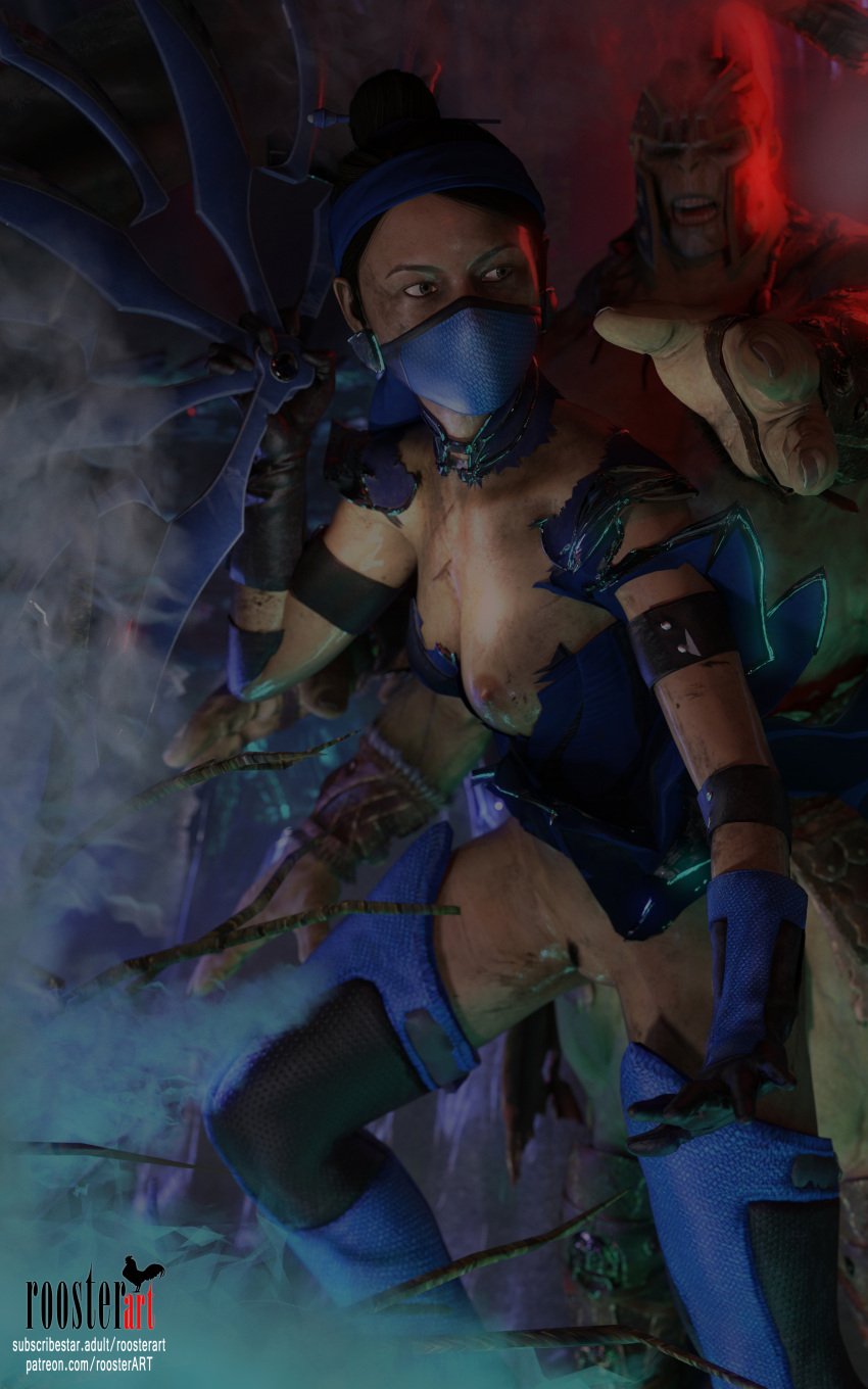 10:16 1boy 1boy1girl 1girls 3d 3d_(artwork) behind behind_another black_gloves blue_mask breasts cave dark_hair dirty dirty_face dirty_skin erect_nipples face_mask female female_pubic_hair fog gloves goro helmet indoors kitana kitana_(mk11) light-skinned light-skinned_female light_skin male mask medium_breasts monster mortal_kombat nipples open_eyes patreon patreon_username princess pubic_hair pussy roosterart standing subscribestar subscribestar_username sweat sweaty sweaty_body three_fingers torn_clothes torn_clothing vagina video_game video_game_character video_game_franchise weapon weapon_in_hand wet