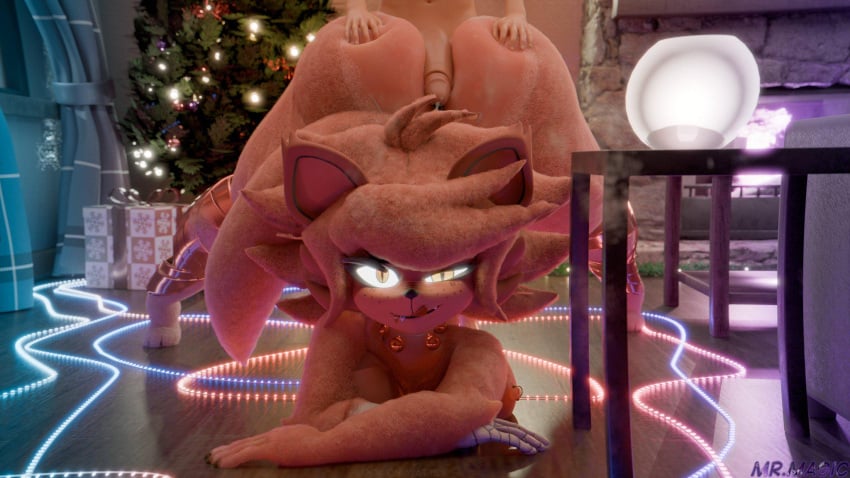 1boy 1girl 1girls 3d 3d_(artwork) animatronic anthro artist_name ass assjob body_fur breasts brown_fur christmas christmas_tree cum curtains erection female female_focus fexa fexa_(cryptia) fireplace five_nights_at_freddy's foreskin foreskin_folds fox foxy_(cally3d) foxy_(fnaf) fredina's_nightclub glowing_eyes hot_dogging human humanoid_penis inner_foreskin intact jack-o_pose jingle_bell_collar male mr.magic nipple_piercing partial_male penis penis_between_ass red_fur retracted_foreskin shaved_crotch smooth_penis straight string_lights tail tongue tongue_out uncut wooden_floor