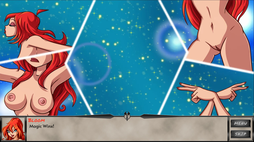1girls 4kids_entertainment bloom bloom_(winx_club) female magixxx_conquest nickelodeon nude nude_female rainbow_(animation_studio) red_hair sidgaming transformation_sequence winx_club