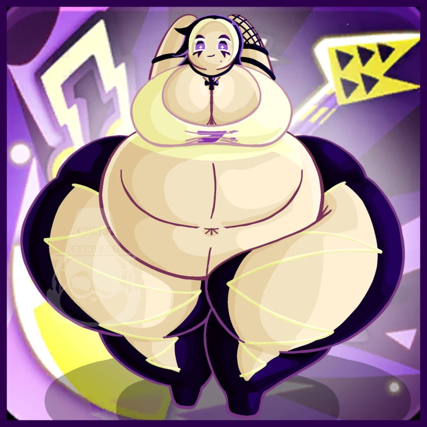 black_lemonade_cookie chubbyconnieart cookie_run cookie_run_kingdom fat female obese