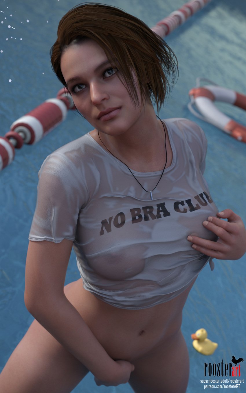 10:16 1girls 3d 3d_(artwork) 4k belly belly_button breasts breasts breasts brown_hair closed_mouth dark_hair duck erect_nipples female fit_female hand_on_breasts hand_on_pussy in_water jill_valentine jill_valentine_(sasha_zotova) legs looking_up medium_hair necklace nipples no_panties open_eyes partially_submerged patreon patreon_username pool resident_evil roosterart rubber_duck standing subscribestar subscribestar_username summer swimming_pool video_game video_game_character video_game_franchise we wet_shirt