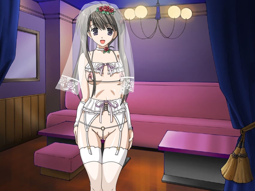 between_labia frills garter_belt innie_pussy sumadera_yukio tenshi_no_inai_12-gatsu thighhighs wedding_dress white_legwear yosio