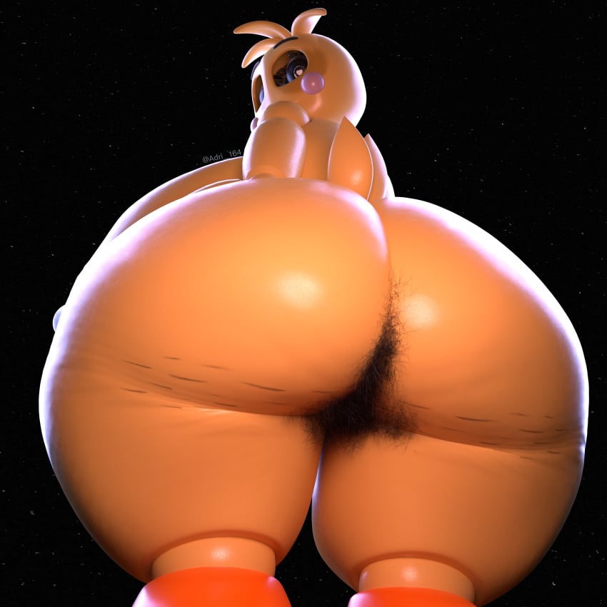 1girls 3d absurd_res adri164 anal_hair animatronic ass avian big_ass big_breasts big_pubes bird body_hair breasts bubble_butt butt_hair cellulite chicken female five_nights_at_freddy's five_nights_at_freddy's_2 galliform gallus_(genus) gilf_toy_chica hairy hi_res huge_ass hyper_pubes looking_at_viewer looking_back lovetaste_chica machine phasianid pubes robot scottgames solo thick_thighs toy_chica_(fnaf) toy_chica_(love_taste) yellow_body