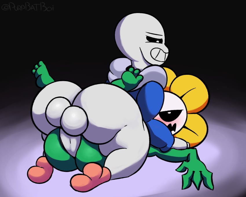 2boys anal anal_sex ass axis4s balls big_butt big_cock big_penis dominant domination feet flower flowey_the_flower gay humanoid implied_anal male male/male male_only penis pinned pinned_down pinning plant plantie sans skeleton tagme three_toes undertale undertale_(series) yaoi