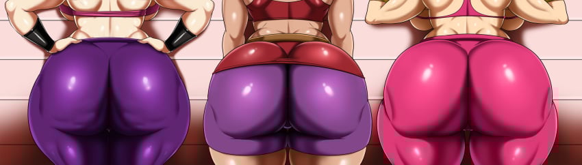 3girls ass ass_comparison ass_focus big_ass big_butt bubble_ass bubble_butt caulifla dragon_ball dragon_ball_super fat_ass fat_butt female female_only fusion huge_ass huge_butt kale kefla multiple_girls thick_ass thick_butt thick_thighs universe_6/universe_7 universe_6_girls vn_simp