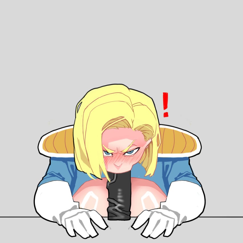 ! 1girl 1girls action_line action_lines android android_18 android_girl angry angry_expression angry_eyes angry_face angry_symbol angry_vein belly_bulge belly_button big_boobs big_breasts black_dildo blonde blonde_female blonde_hair blonde_hair_female blue_bodysuit blue_eyes blue_eyes_female blush blush_lines blushing choker coconut_art coconutart03 coconutart03_(artist) collar dildo dragon_ball dragon_ball_super dragon_ball_z earring earrings eyelashes eyeliner female female_focus female_only gloves gold_earring gold_earrings grey_background heels high_heels hips hoop_earring hoop_earrings huge_dildo light-skinned_female light_skin milf mother motion_lines netorare ntr pale-skinned_female pale_skin pasties saiyan_armor sucking_dildo sucking_penis sucking_penis_tip sucking_tip thick vein veiny_dildo white_female white_gloves wife