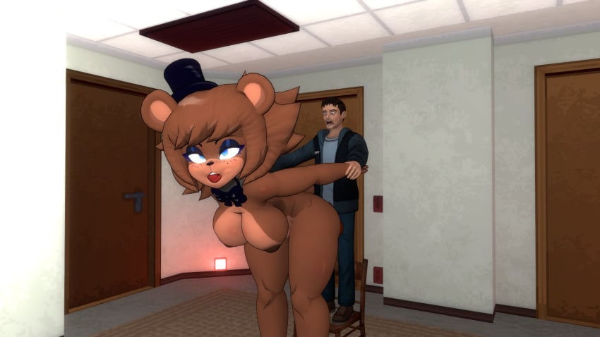 anthro five_nights_at_freddy's freddy_(fnaf) fredina's_nightclub fredina_(cally3d) frenni_fazclaire mike_schmidt sex spenic vaginal_penetration