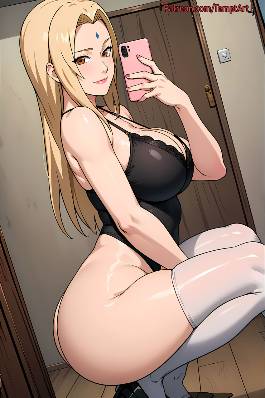 1girls ai_generated ass big_ass big_breasts blonde_hair boruto:_naruto_next_generations breasts breasts_bigger_than_head brown_eyes busty cleavage facial_mark female female_only forehead_mark hair_down high_resolution holding_cellphone holding_object huge_ass huge_breasts in_profile indoors large_breasts legwear leotard light-skinned_female light_skin lingerie loose_hair makeup mature mature_female mature_woman mommy nail_polish naruto naruto:_the_last naruto_(classic) naruto_(series) naruto_shippuden oppai patreon_username pinup revealing_clothes selfie side_view skimpy skimpy_clothes solo solo_focus squatting stockings taking_picture taking_selfie temptart thick_thighs thighhighs thighs thong_leotard tsunade url very_long_hair voluptuous voluptuous_female watermark web_address wide_hips