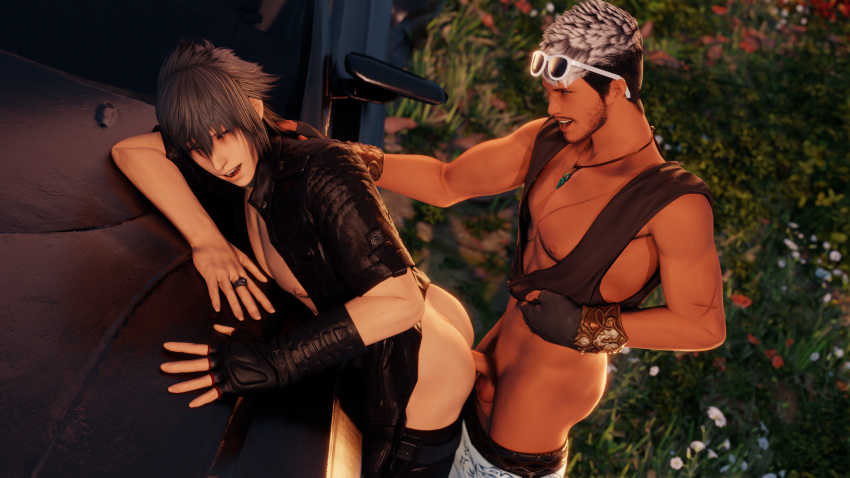 3d anal_sex crossover czad0ra final_fantasy final_fantasy_xiv final_fantasy_xv gay human male/male male_only noctis_lucis_caelum vikko_lionfang