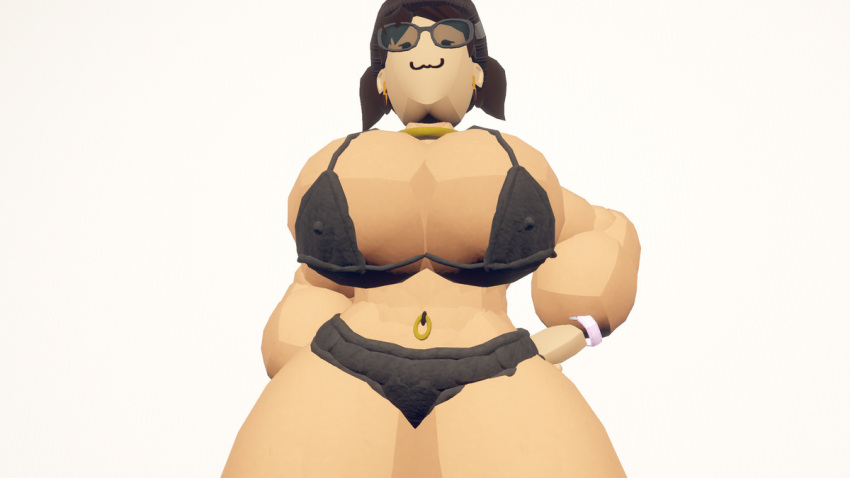 :3 big_ass big_breasts big_thighs bikini female michelle_the_queen rec_room rec_room_avatar