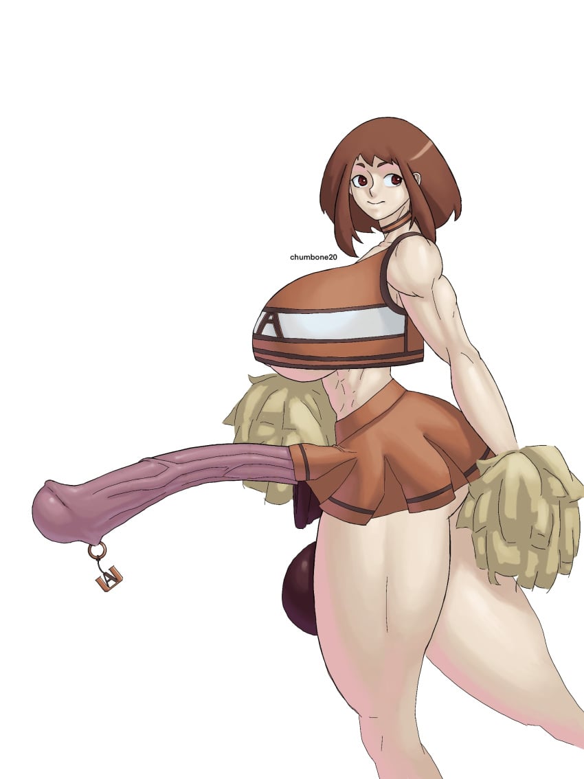 1futa abs balls big_ass big_balls big_breasts big_penis boku_no_hero_academia bottomless breasts brown_hair cheerleader cheerleader_uniform chumbone20 clothed clothing crop_top decensored futa_only futanari horse_penis horsecock horsecock_futanari huge_ass huge_balls huge_breasts huge_cock human human_with_animal_genitalia human_with_horsecock light-skinned_futanari light_skin looking_back miniskirt mostly_clothed muscle_girl muscles muscular muscular_female my_hero_academia ochako_uraraka penis short_hair solo standing uncensored uraraka_ochako