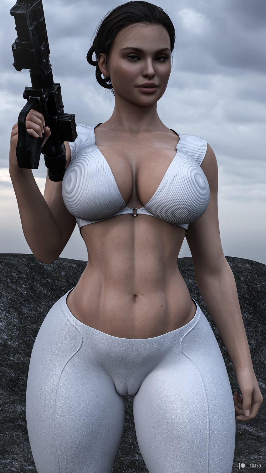 1girls 3d 3d_(artwork) 3d_render 5_fingers abs big_areola big_ass big_breasts big_nipples bottomwear bra cameltoe celebrity cga3d child_bearing_hips cleavage cleavage_cutout clothed clothed_female clothing clothing_cutout curly_hair curvaceous curvaceous_female curvaceous_figure curves curvy curvy_body curvy_female curvy_figure curvy_hips curvy_thighs dark_nipples detailed_background disney erotichris female female_focus female_only fingernails functionally_nude functionally_nude_female gun hair_bun holding_gun holding_object holding_weapon hourglass_figure huge_areolae huge_ass huge_breasts huge_nipples large_areolae large_ass large_breasts large_nipples light-skinned_female light_skin mostly_clothed natalie_portman navel padme_amidala partially_clothed patreon_logo photorealistic realistic skin_tight skindentation solo solo_female solo_focus star_wars thick_thighs tied_hair topwear voluptuous voluptuous_female watermark weapon white_bra wide_hips