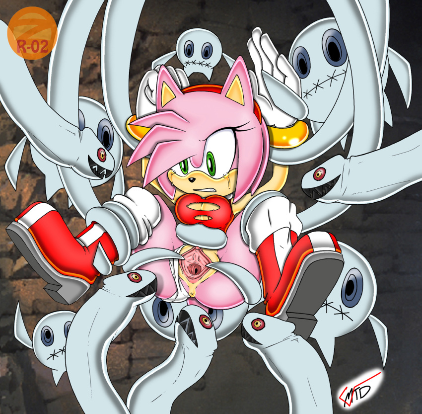 amy_rose big_breasts boo_(sonic) breasts female ghost green_eyes marthedog pussy rape red_eyes sega smile sonic_(series) spread_legs spread_pussy tentacle_rape torn_clothing uekawa_style zeta_r-02 zetar02