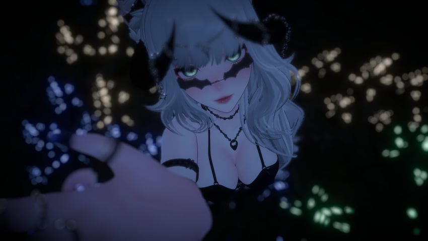 3d blurred_background blurry_background female female_only green_eyes sayamelon solo tagme unity_(engine) vrchat vrchat_avatar vrchat_media vrchat_model