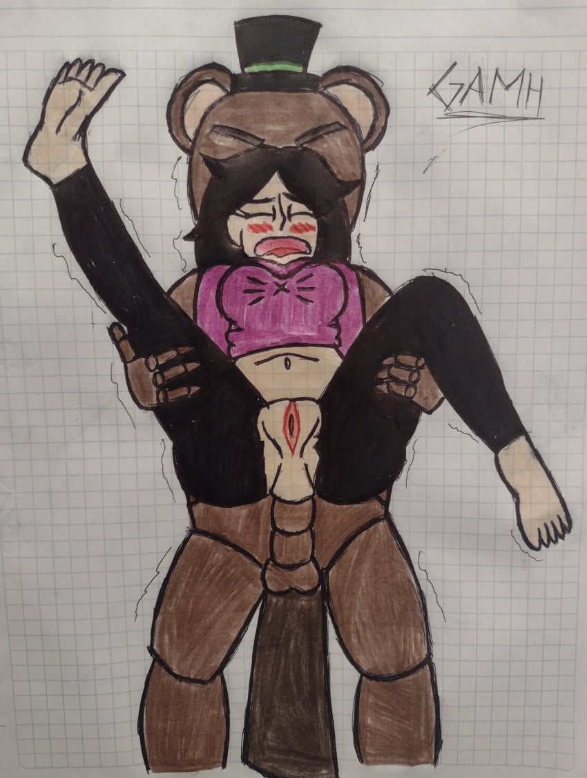 1boy 1boy1girl 1girls 4_fingers anal anal_sex animatronic animatronic_male anthro_on_human black_pants black_top_hat blush bonnie_glade brown_body brown_fur closed_eyes clothed clothed_female_nude_male clothing cock dubcon dubious_consent fangame fangame_character fazbear_fanverse female female_penetrated femsub five_nights_at_freddy's furry furry_on_human gamh hat human human_on_anthro human_on_furry human_on_robot interspecies joints jpeg looking_pleasured m/f male male_on_female male_penetrating maledom marker_(artwork) marker_(medium) mustelid open_mouth penetration penis pleasure_face popgoes popgoes_(character) popgoes_evergreen popgoes_the_weasel pussy sex straight straight_sex top_hat tophat traditional_art traditional_media_(artwork) u/independent_owl_1206 vaginal_penetration vaginal_sex weasel